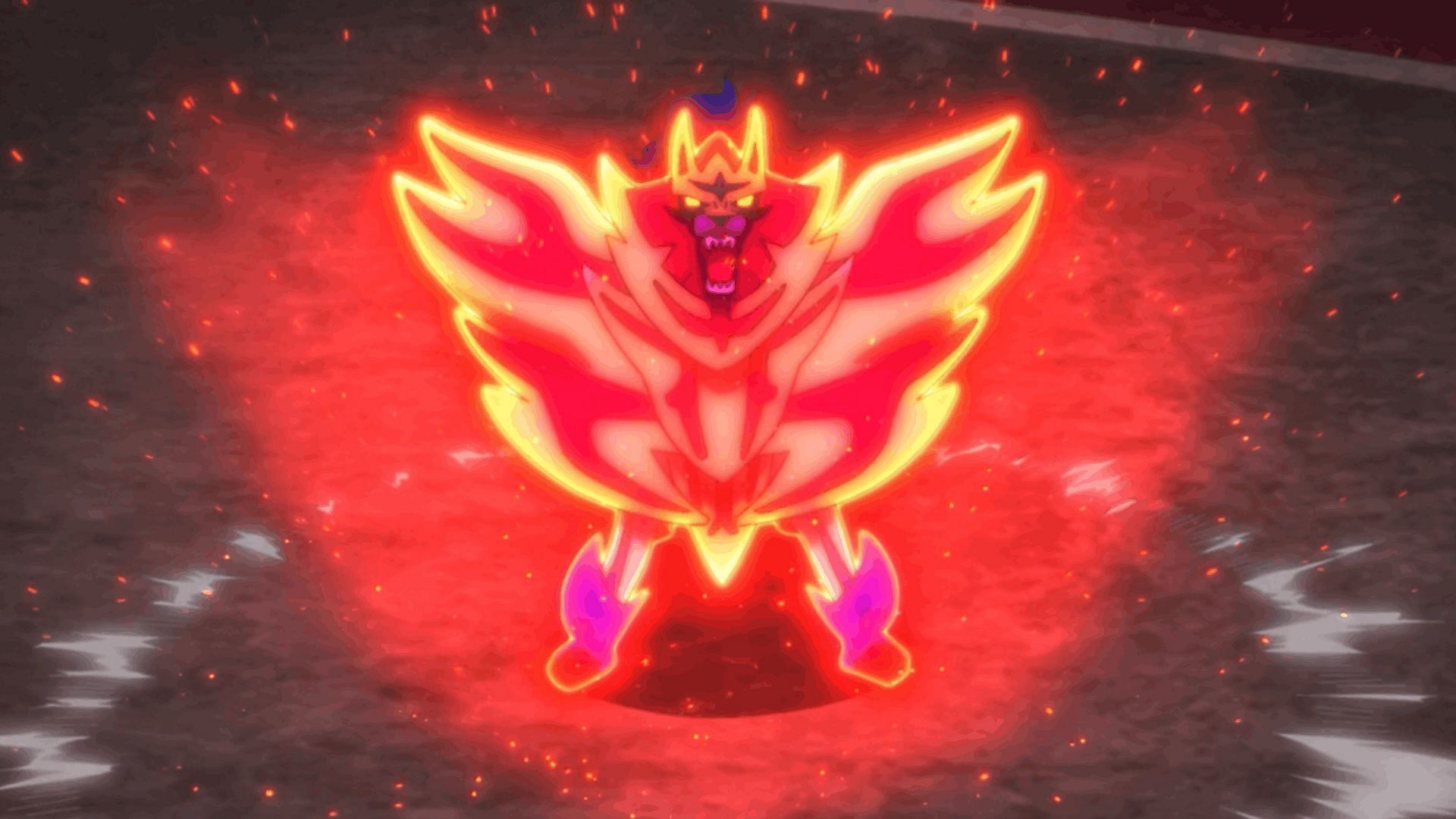 Crowned Shield Zamazenta using Behemoth Bash (Image via TPC)